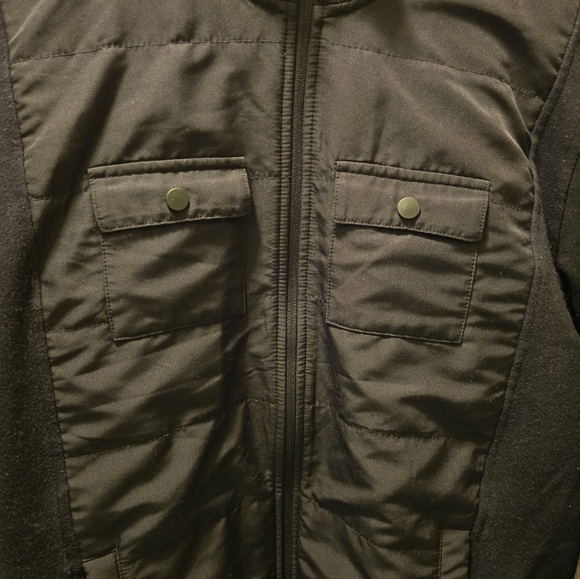 Alfani Men's Size Medium Zip Up BLACK Lightweight Jacket - Picture 3 of 6